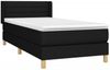 Boxspringbett mit Matratze Stoff Schwarz 80x200 cm Bild 3