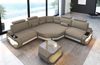Stoffsofa Asti L Mini – Modern & Komfortabel - Mikrofaserstoff - Taupe-Weiß Bild 3