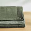 s. Oliver Doublesoft Kuscheldecke 150x200 - super kuschelig & warm, Polyesterflausch Decke dunkelgrün grün Bild 3