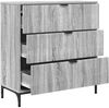 vidaXL Sideboard Graues Sonoma 79,5 x 33 x 82 cm Holzwerkstoff 883440 Bild 5