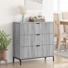 vidaXL Sideboard Graues Sonoma 79,5 x 33 x 82 cm Holzwerkstoff 883440 Bild 4