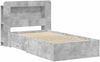 vidaXL Bettgestell mit Stauraum Betongrau 80 x 200 cm Holzwerkstoff 3433808 Bild 3