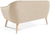 Zweisitzer Sofa MIA II, freistehend, Stilvolles Design, Ideal für Wohnzimmer, Büro oder Wartezimmer (Velutto 02), 75 x 71 x 141 cm Bild 2