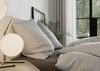 Mako Satin Bettwäsche Melange grau – 135x200 + 80x80 cm Bild 2