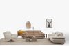 Sitzgruppe/Sofa Set - Wohnzimmergarnitur "Cassiope" 3+3+1-Braun/Beige Bild 3