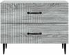 vidaXL Nachttisch Graues Sonoma 62 x 34,5 x 47,5 cm Holzwerkstoff 894781 Bild 4