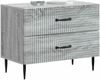 vidaXL Nachttisch Graues Sonoma 62 x 34,5 x 47,5 cm Holzwerkstoff 894781 Bild 2