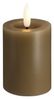 Moods & More LED-Blockkerze in Dark Sand mit Schmelzeffekt – Ø 4 9 cm x H 7 5 cm Bild 1