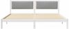 vidaXL Bettrahmen Hellgrau 200 x 200 cm Massives Kiefernholz 3394242 Bild 5