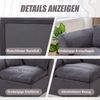 LVHOM Modulares Eckteil 1 St, Eckmodul mit Kissen, 1-Sitzer-Sofa aus Cordstoff, Frei kombinierbar, 101x102x84 cm Bild 4