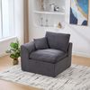 LVHOM Modulares Eckteil 1 St, Eckmodul mit Kissen, 1-Sitzer-Sofa aus Cordstoff, Frei kombinierbar, 101x102x84 cm Bild 2
