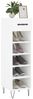 vidaXL Schuhschrank Weiß 30x35x105 cm Holzwerkstoff 829668 Bild 3