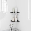vidaXL Schwebendes Regal mit Regal 2 pcs Anthrazit 18 x 18 x 2 cm 8004090 Bild 4