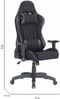 Dmora Stuhl mit Rädern Mindy, Gaming-Sessel für Erwachsene, Schreibtischstuhl, 57x72h124/134 cm, Schwarz Bild 3