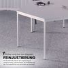 bümö Tisch klein, Multifunktionstisch, 80 x 80 cm in Buche/Schwarz - Beistelltisch, Bistrotisch, Esstisch, Pausentisch, Mehrzwecktisch Tischsystem für Warteraum, Pausenraum & Co, VS08-6 Bild 5