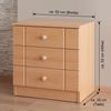 bv-vertrieb Schlafzimmer-Set Komfortbett verstellbar Seniorenbett 100x200 Nachtschrank Buche dekor, (1-tlg), Buche dekor Bild 2