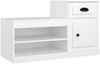 vidaXL Schuhschrank Weiß 100x42x60 cm Holzwerkstoff 816416 Bild 2
