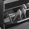 SoBuy FSR165-K-SCH Schuhschrank, MDF, Lackiert, Schwarz, 61 x 81 x 26 cm Bild 5