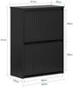 SoBuy FSR165-K-SCH Schuhschrank, MDF, Lackiert, Schwarz, 61 x 81 x 26 cm Bild 3