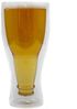 Dimono Bierglas Doppelwandiges Trinkglas, Borosilikatglas, Umgestülpte Bierflasche im Glas Bild 4