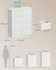 SONGMICS Kommode, Schrank, 8 Stoffschubladen, für Schlafzimmer, Flur, Wohnzimmer, weiß Bild 5