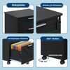 GarveeMore Aktenschrank Rollcontainer mit 3 Schubladen Unterschrank Büroaufbwahrung Bild 4