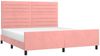 Doppelbett, Bettgestell Modernen mit Kopfteil Rosa 180x200 cm Samt d1094e Bild 3