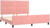 Doppelbett, Bettgestell Modernen mit Kopfteil Rosa 180x200 cm Samt d1094e Bild 4