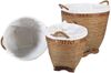 Rattan Wäschekorb Lea mit Henkel 3 er Set Bild 4