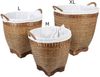 Rattan Wäschekorb Lea mit Henkel 3 er Set Bild 5
