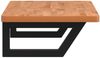 vidaXL Waschbeckenregal Wandmontage Stahl und Massivholz Buche 3302367 Bild 5