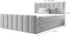 B&B Home 'Adelle IV' Boxspringbett mit Bettkasten, Samt, Altrosa, 160x200 cm Bild 3