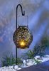 BURI Kugelleuchte LED Solar-Gartenlaterne 100cm Gartenleuchte Kerzenhalter Gartendeko Ga Bild 2