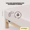 Schlafgut 'Easy' Spannbettlaken, MADE IN GREEN by OEKO-TEX®, Gummizug: rundum, Jersey Elasthan, Sand Light, L 140x200cm - 160x220cm Bild 3