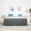 vidaXL Bettrahmen mit Matratze Dunkelgrau 200 x 200 cm Stoff 3398432 Bild 3
