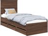 vidaXL Bettrahmen Braun Eichen-Optik 75 x 190 cm Ingenieurs Holz 3411172 Bild 2