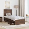 vidaXL Bettrahmen Braun Eichen-Optik 75 x 190 cm Ingenieurs Holz 3411172 Bild 3