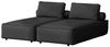 Chaiselongue Sezlong Liege 2er-Set SUMMER wetterfester Stoff NXL Schwarz Bild 2