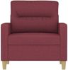 vidaXL Sofasessel Weinrot 60 cm Stoff 359225 Bild 3