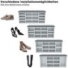 SONNI Schuhregal Schuhregal Weiß Holz Schuhkipper Verstellbare Fächer 103.5 x 30 x 48, Schuhbank Sitzbank mit Stauraum mit Sitzkissen Bild 2