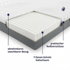 Ergonomische Kaltschaum Matratze - Matratzen Höhe 13 cm - 7 Körperzonen - 80x200 - Kaltschaummatratze H3 - Bequem und pflegeleicht Bild 3