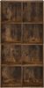 Sideboard, Kommode, Bücherregal Räuchereiche 66×30×130 cm Holzwerkstoff j469p Bild 5