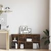 Sideboard, Kommode, Bücherregal Räuchereiche 66×30×130 cm Holzwerkstoff j469p Bild 3