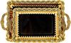 2er Set Serviertablett aus hochwertigem 18/10-Edelstahl - Elegant & langlebig Gold Bild 4