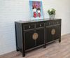 Chinesisches Sideboard schwarz vintage schlicht Schrank Kommode Kolonial-Stil Antik-Stil Lowboard asiatisch orientalisch Fernost shabby-chic Landhaus Bild 2