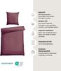 Schiesser Bettwäscheset Drops - Feinbiber - 2-teilig - 135 x 200 cm - Mauve Bild 2