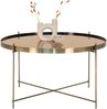Couchtisch >Venezia< in Messing, Glas - 70x40x70cm (BxHxT) Bild 3