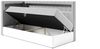 Boxspringbett Gästebett Kinderbett FABIAN Nr. 3 90x200cm Weiss-Schwarz Seite Links Bild 3
