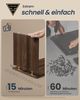 SONGMICS HOME Schuhbank, Toolless-Technologie, superschnelle werkzeuglose Montage, Sitzbank mit Stauraum, offene Fächer, verstellbar, Schuhschrank, naturwalnussfarben-schiefergrau Bild 3