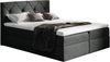 99rooms Arian Boxspringbett Velours 160x200 cm Schwarz Bild 4
